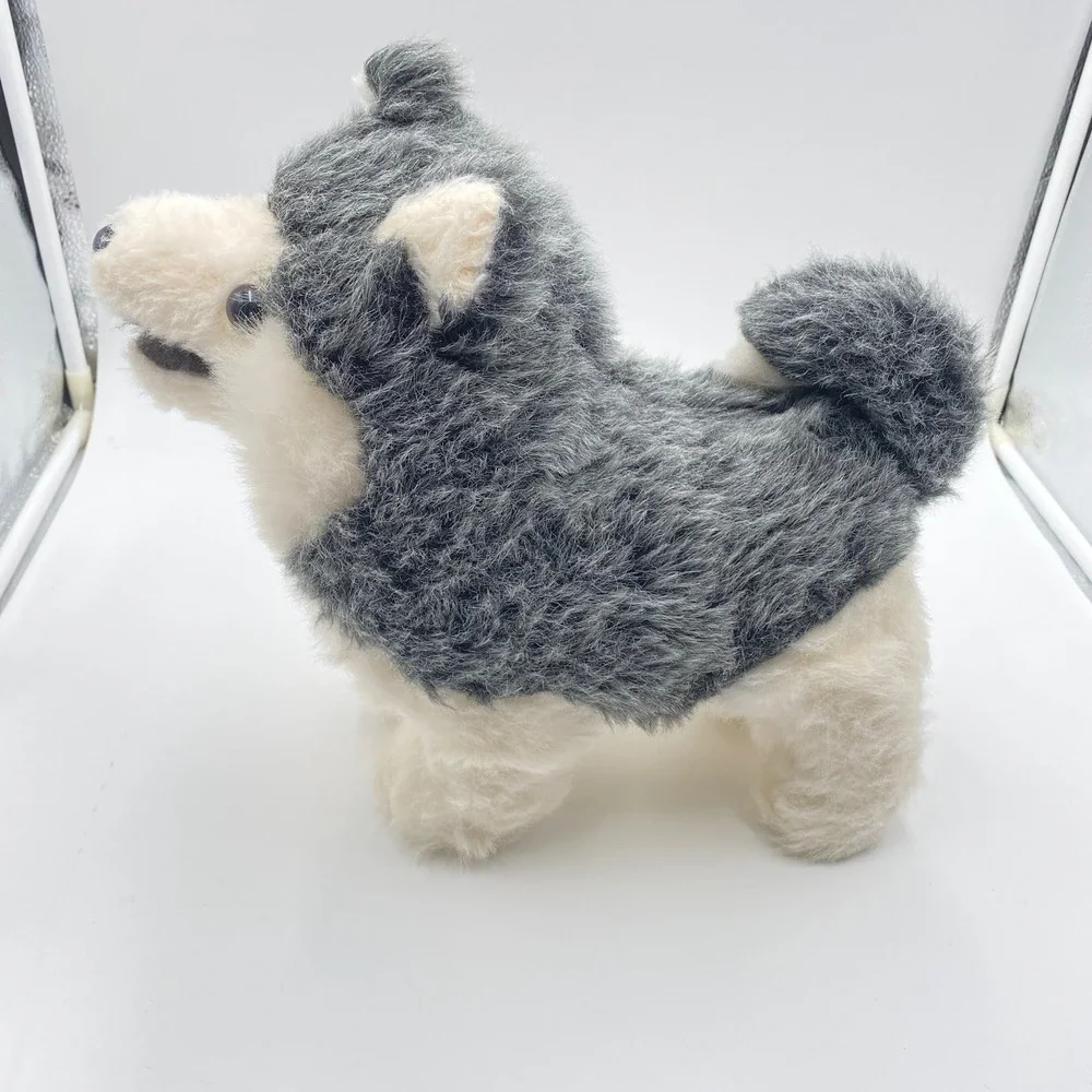 Vintage 1977 Dakin Pillow Pets Husky Dog Wolf Plush Realistic 13